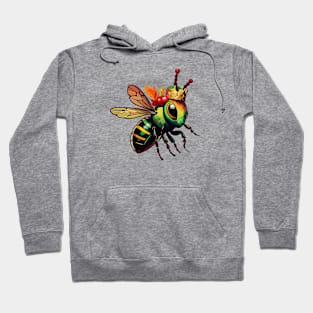 Rasta Queen Bee Crowned Silhouette Hoodie